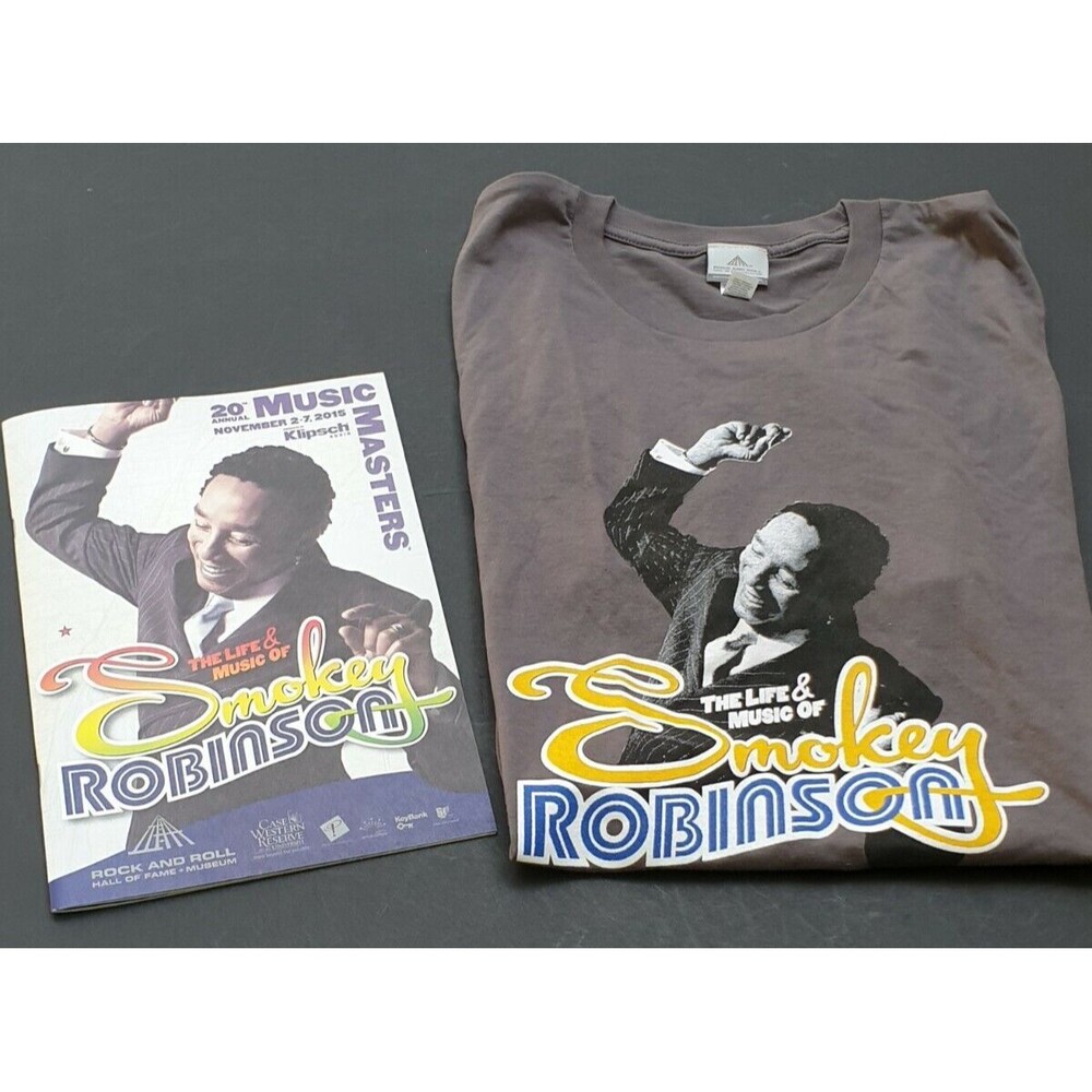Smokey Robinson program Rock & Roll Hall of Fame Concert T-Shirt & Program